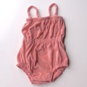 Baby Gap girls terry romper size 12-18 months EUC